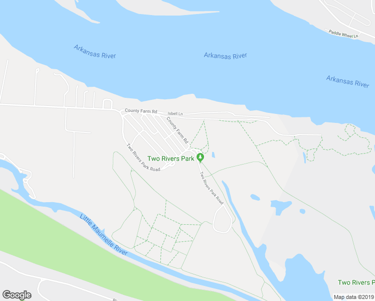 map of restaurants, bars, coffee shops, grocery stores, and more near 12820 Arkansas River Trail in Little Rock