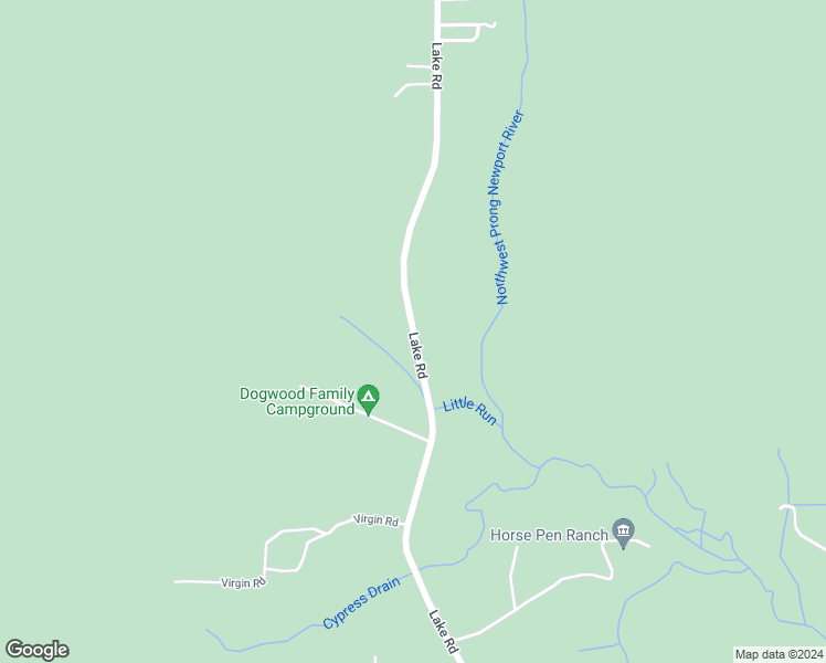 map of restaurants, bars, coffee shops, grocery stores, and more near Lake Road in Newport