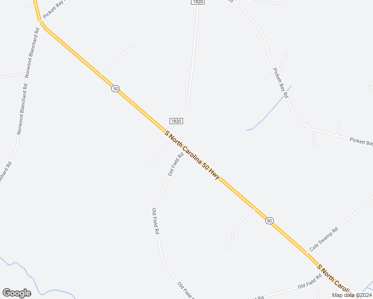 map of restaurants, bars, coffee shops, grocery stores, and more near North Carolina 50 in Chinquapin