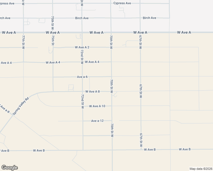 map of restaurants, bars, coffee shops, grocery stores, and more near West Avenue A 4 in Los Angeles County