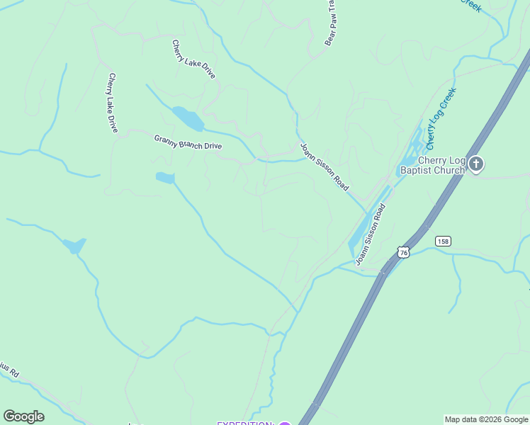 map of restaurants, bars, coffee shops, grocery stores, and more near 73 Rosiey Lane in Blue Ridge