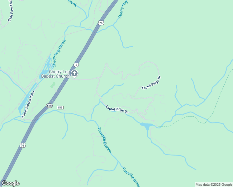 map of restaurants, bars, coffee shops, grocery stores, and more near 301 Laurel Creek Road in Blue Ridge