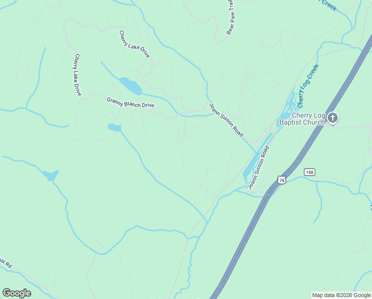 map of restaurants, bars, coffee shops, grocery stores, and more near 73 Rosiey Lane in Blue Ridge