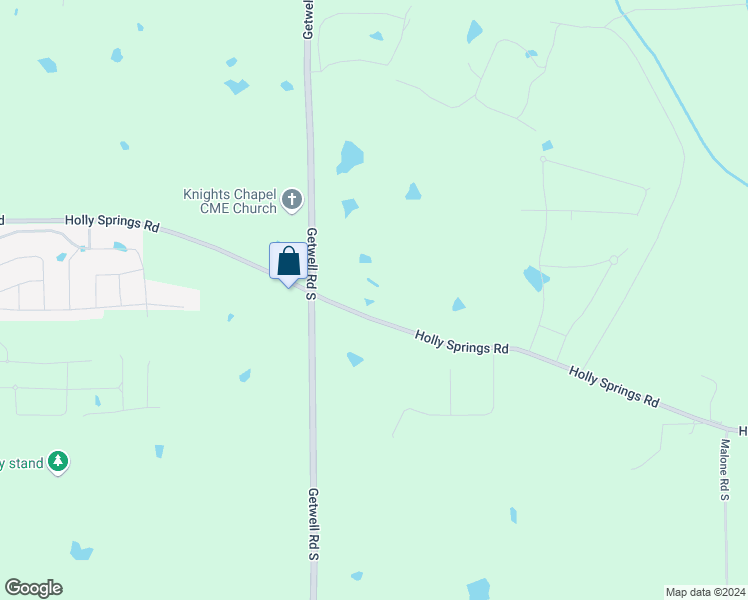 map of restaurants, bars, coffee shops, grocery stores, and more near 3140 Holly Springs Road in Hernando