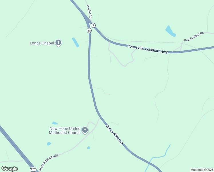 map of restaurants, bars, coffee shops, grocery stores, and more near 125 Fleming Hill Road in Jonesville