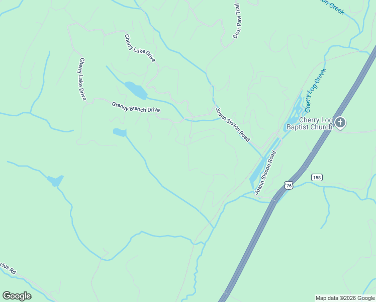 map of restaurants, bars, coffee shops, grocery stores, and more near 73 Rosiey Lane in Blue Ridge