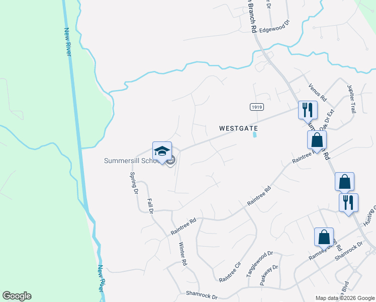 map of restaurants, bars, coffee shops, grocery stores, and more near 515 Crissy Drive in Jacksonville