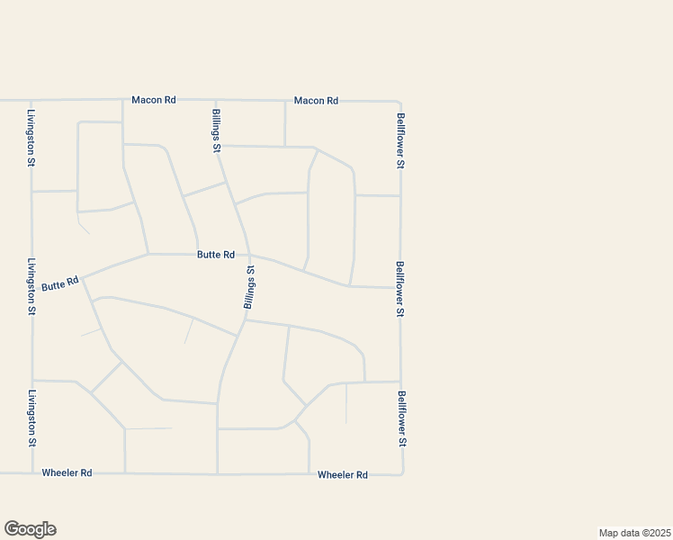 map of restaurants, bars, coffee shops, grocery stores, and more near Butte Road in San Bernardino County