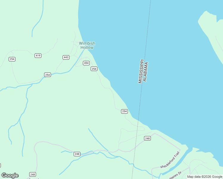 map of restaurants, bars, coffee shops, grocery stores, and more near 181-189 County Road 254 in Iuka