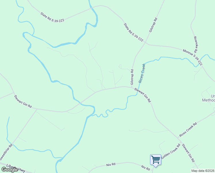 map of restaurants, bars, coffee shops, grocery stores, and more near 738 Stewart Gin Road in Liberty