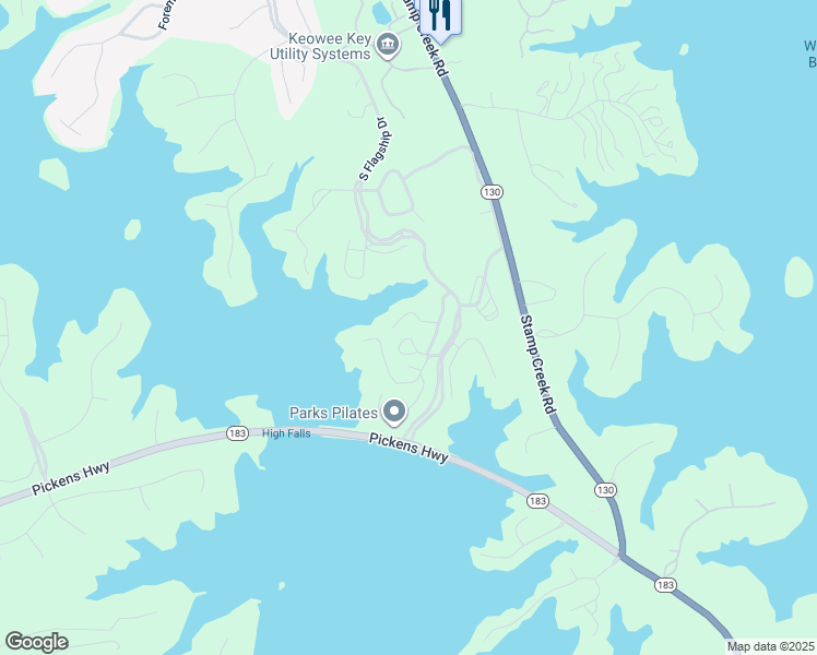 map of restaurants, bars, coffee shops, grocery stores, and more near 208 Safe Harbor Circle in Salem