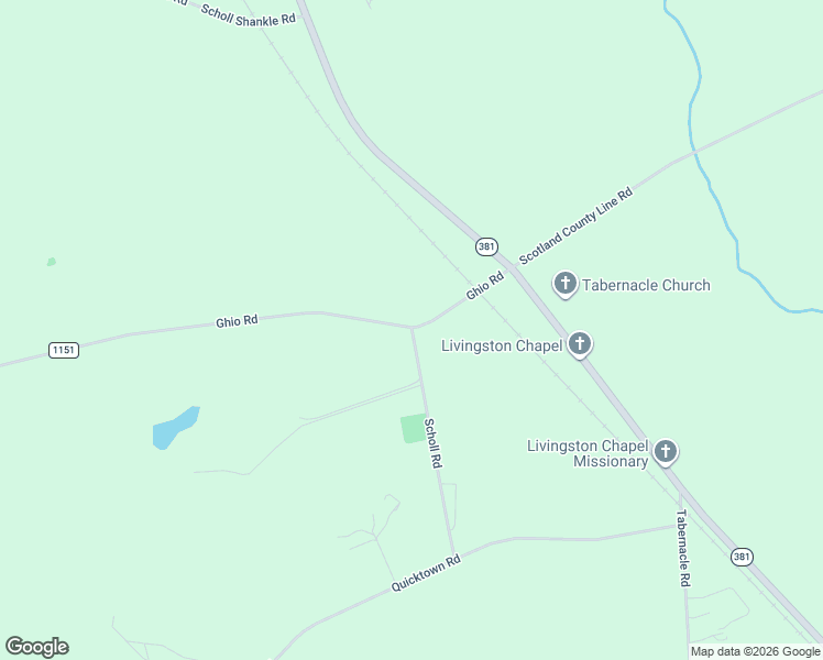 map of restaurants, bars, coffee shops, grocery stores, and more near 17600 Scholl Road in Hamlet