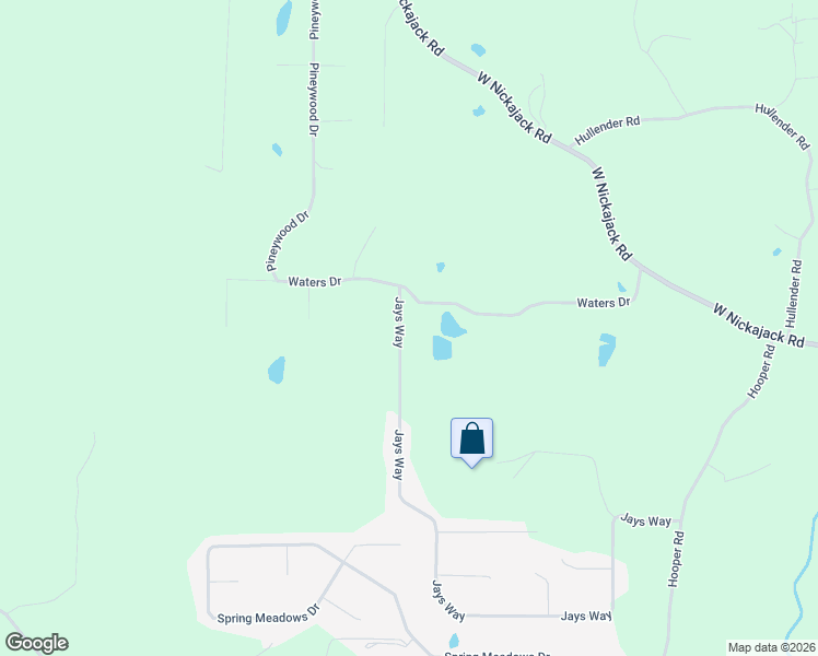 map of restaurants, bars, coffee shops, grocery stores, and more near 83 Jays Way in Ringgold