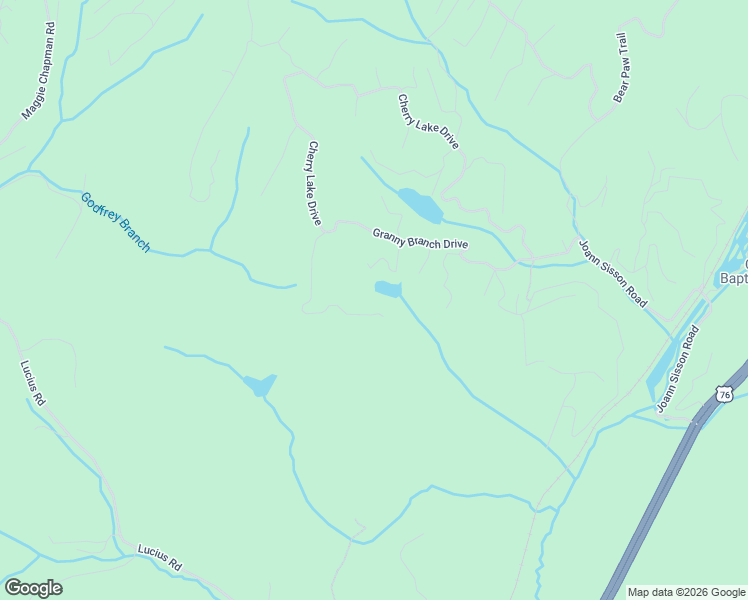 map of restaurants, bars, coffee shops, grocery stores, and more near 942 Granny Branch Drive in Blue Ridge