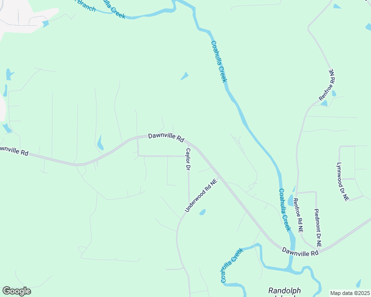 map of restaurants, bars, coffee shops, grocery stores, and more near 582 Dawnville Road Northeast in Dalton