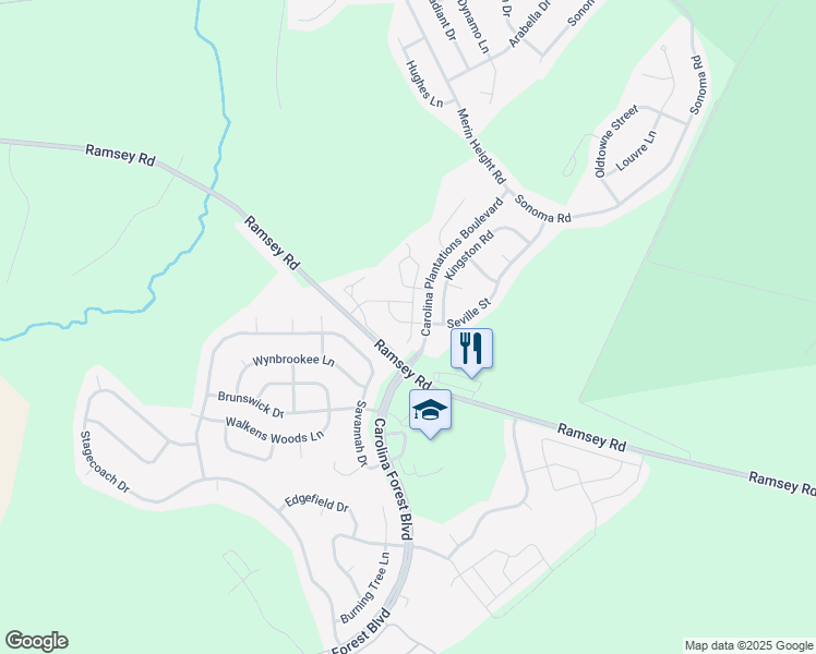 map of restaurants, bars, coffee shops, grocery stores, and more near 300 Glen Cannon Drive in Jacksonville