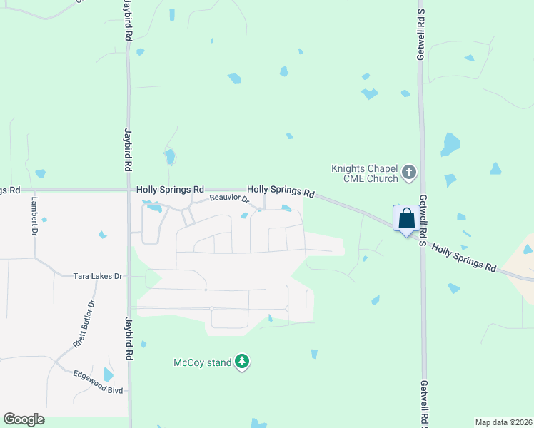 map of restaurants, bars, coffee shops, grocery stores, and more near 2471 Beauvoir Drive in Hernando