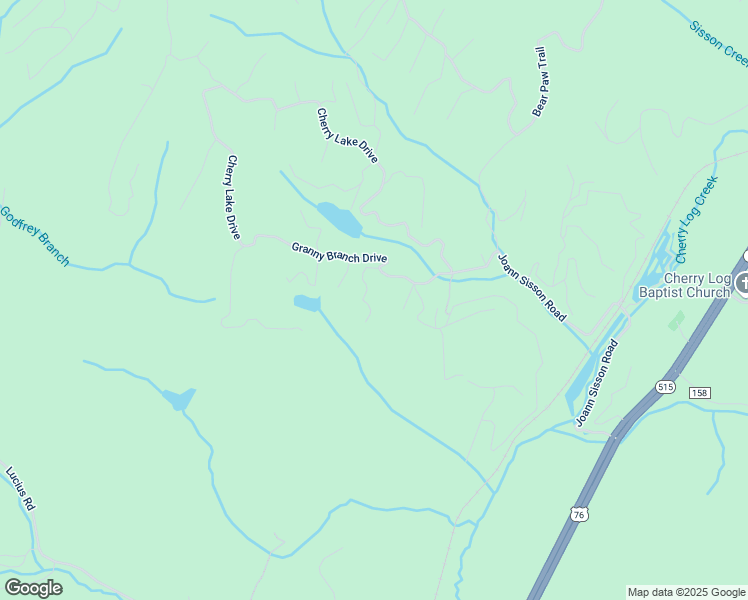 map of restaurants, bars, coffee shops, grocery stores, and more near 97 Doyle Carder Parkway in Blue Ridge