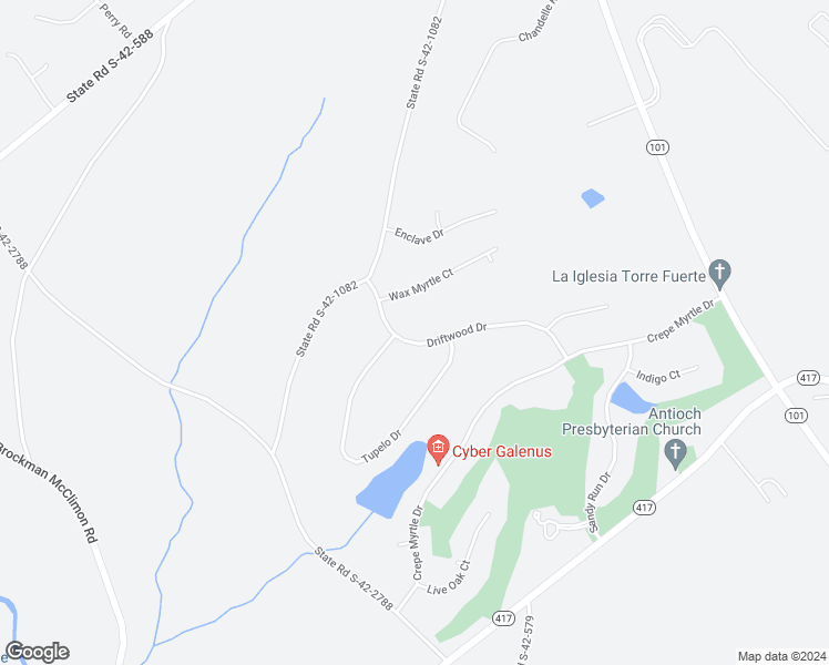 map of restaurants, bars, coffee shops, grocery stores, and more near 654 Driftwood Drive in Greer