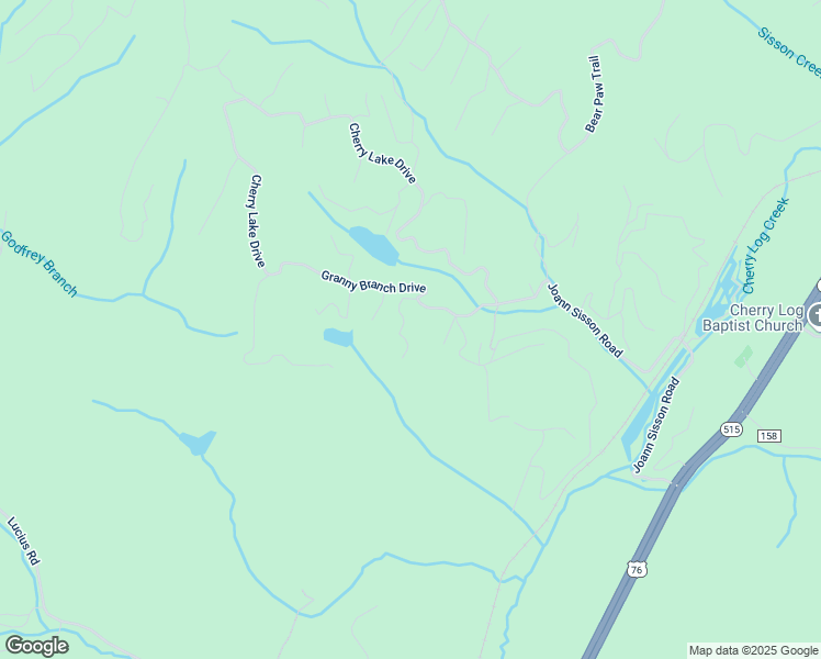 map of restaurants, bars, coffee shops, grocery stores, and more near 97 Doyle Carder Parkway in Blue Ridge