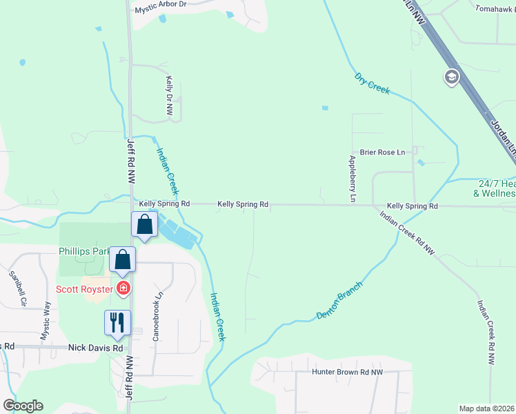 map of restaurants, bars, coffee shops, grocery stores, and more near 1026 Kelly Spring Road in Harvest