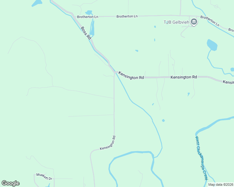 map of restaurants, bars, coffee shops, grocery stores, and more near 1283 Kensington Road in Chickamauga