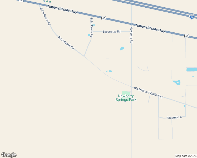 map of restaurants, bars, coffee shops, grocery stores, and more near 30978 Magney Lane in Newberry Springs