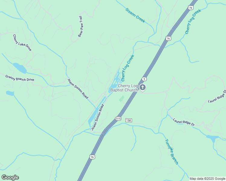 map of restaurants, bars, coffee shops, grocery stores, and more near 64 Bear Lake Drive in Blue Ridge