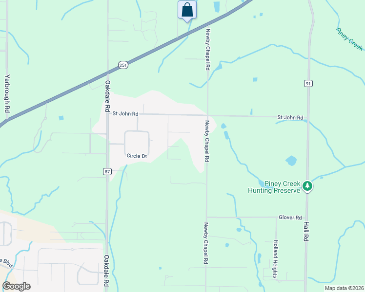 map of restaurants, bars, coffee shops, grocery stores, and more near 17783 Newby Chapel Road in Athens