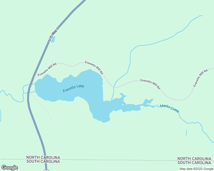 map of restaurants, bars, coffee shops, grocery stores, and more near 701 Everetts Mill Road in Rockingham