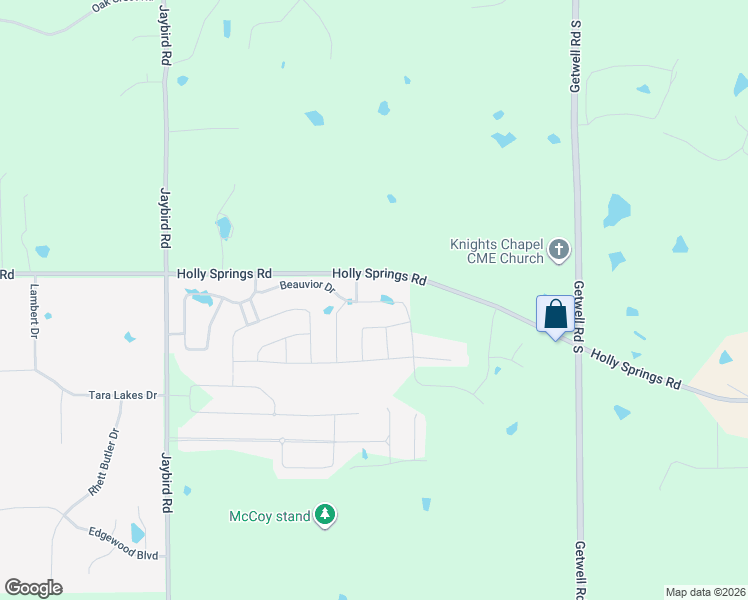 map of restaurants, bars, coffee shops, grocery stores, and more near 2471 Beauvoir Drive in Hernando