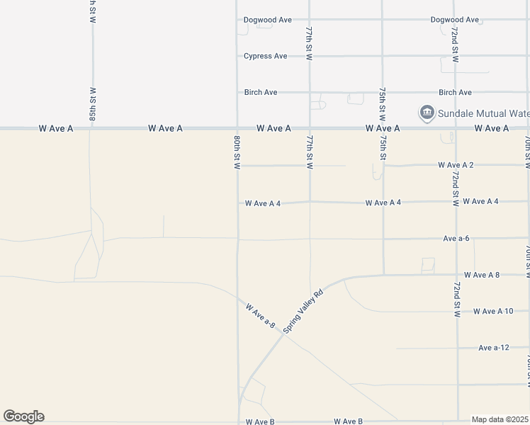map of restaurants, bars, coffee shops, grocery stores, and more near West Avenue A 4 in Los Angeles County