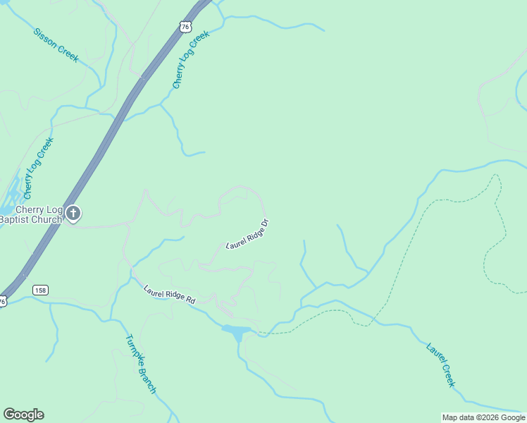 map of restaurants, bars, coffee shops, grocery stores, and more near 24 Laurel Ridge Drive in Blue Ridge