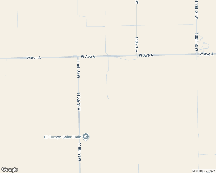 map of restaurants, bars, coffee shops, grocery stores, and more near 107th Street West in Del Sur