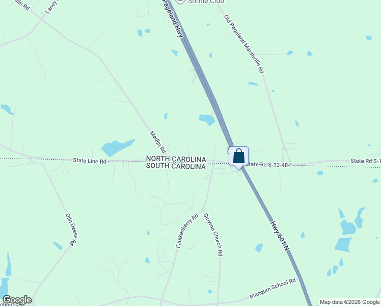 map of restaurants, bars, coffee shops, grocery stores, and more near 6217 Stack Road in Monroe