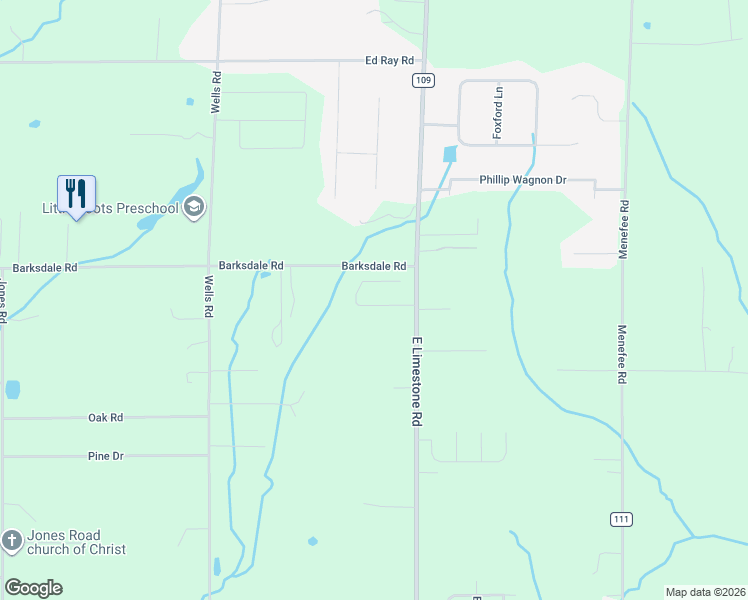 map of restaurants, bars, coffee shops, grocery stores, and more near 27364 Barksdale Road in Athens