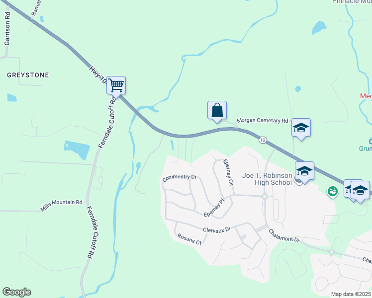 map of restaurants, bars, coffee shops, grocery stores, and more near Lois Lane in Pulaski County