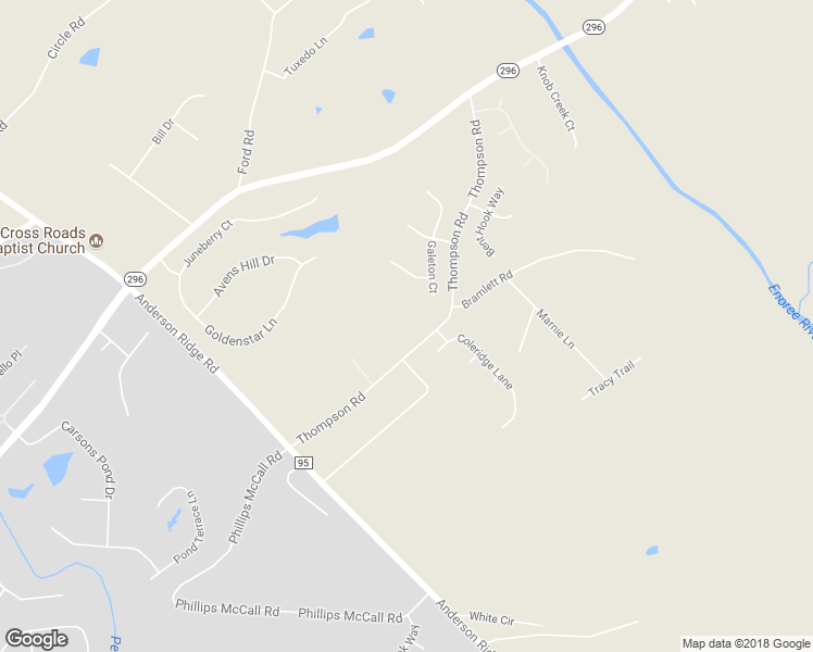 map of restaurants, bars, coffee shops, grocery stores, and more near 220 Thompson Road in Greer