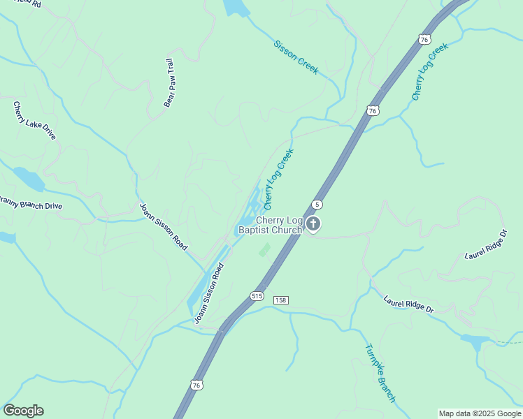 map of restaurants, bars, coffee shops, grocery stores, and more near 142 Bear Lake Drive in Blue Ridge