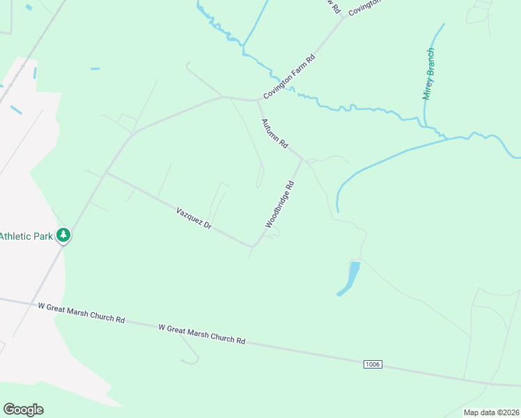 map of restaurants, bars, coffee shops, grocery stores, and more near 129 Woodbridge Drive in Saint Pauls