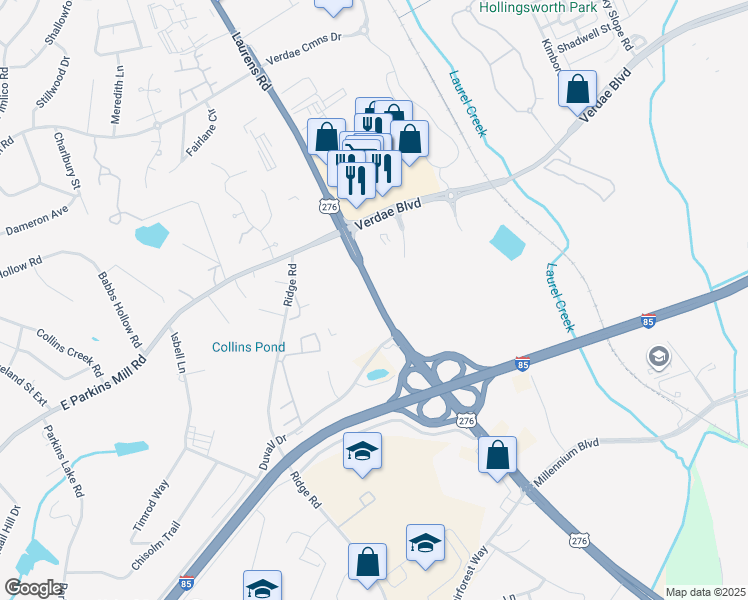 2740 Laurens Road, Greenville SC Walk Score