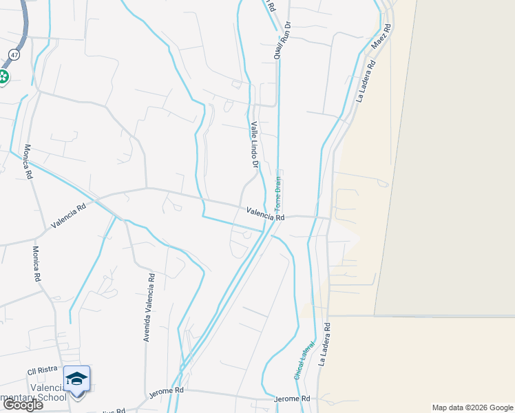 map of restaurants, bars, coffee shops, grocery stores, and more near 125A Valencia Road in Peralta