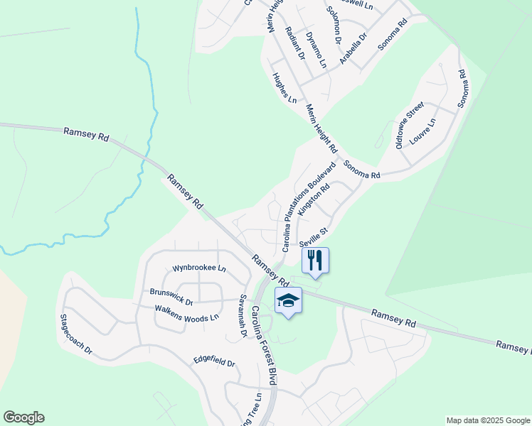map of restaurants, bars, coffee shops, grocery stores, and more near 111 Glen Cannon Drive in Jacksonville