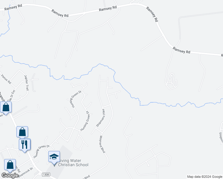 map of restaurants, bars, coffee shops, grocery stores, and more near 802 Maynard Boulevard in Jacksonville