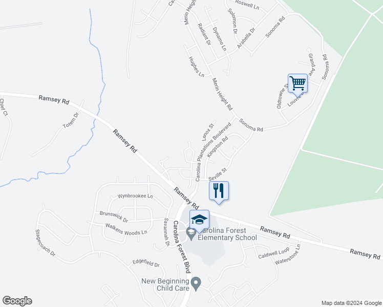 map of restaurants, bars, coffee shops, grocery stores, and more near 122 Glen Cannon Drive in Jacksonville
