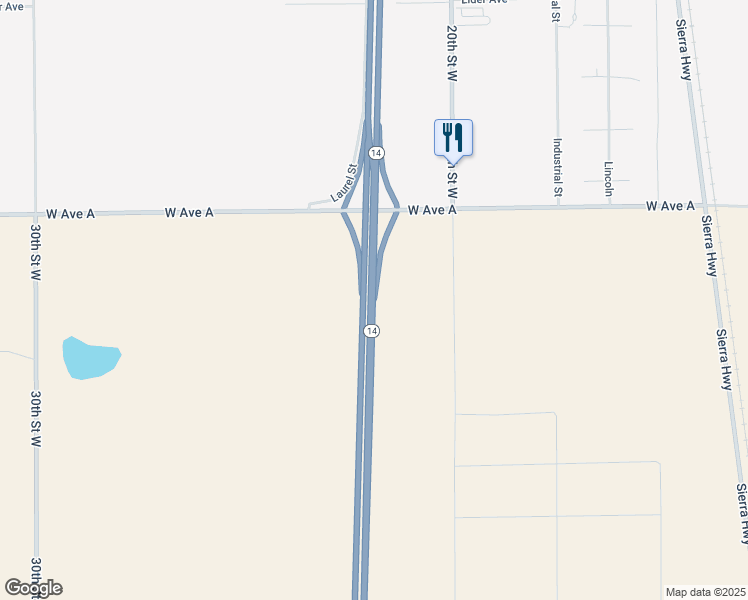 map of restaurants, bars, coffee shops, grocery stores, and more near West Avenue D8 in Lancaster