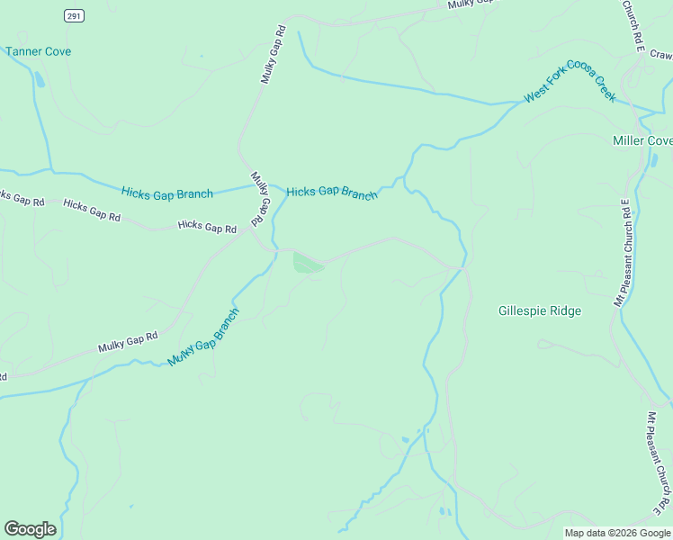 map of restaurants, bars, coffee shops, grocery stores, and more near 46 Mount Pleasant Ridge in Blairsville