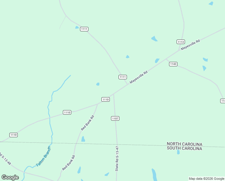 map of restaurants, bars, coffee shops, grocery stores, and more near 3562 Mayesville Road in Morven