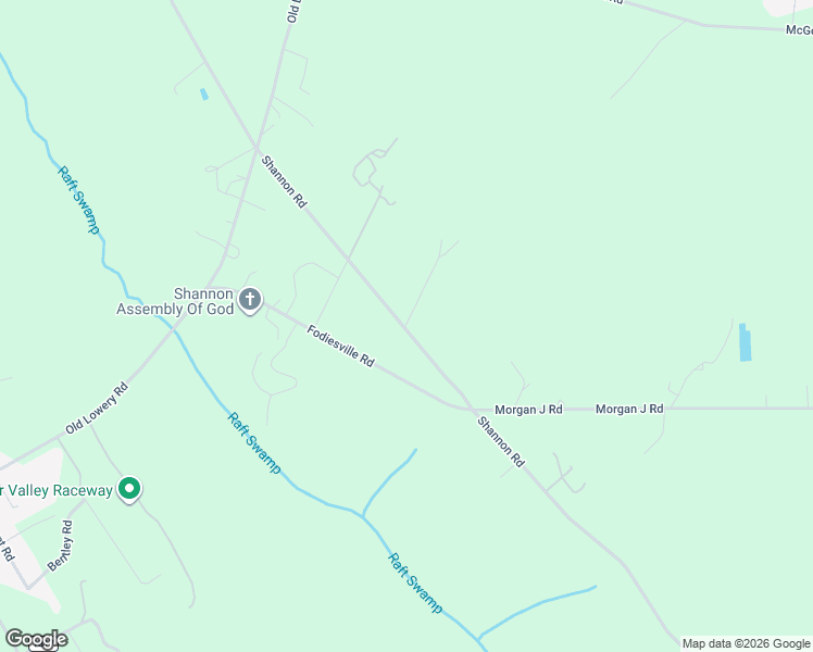 map of restaurants, bars, coffee shops, grocery stores, and more near 8302 Shannon Road in Shannon