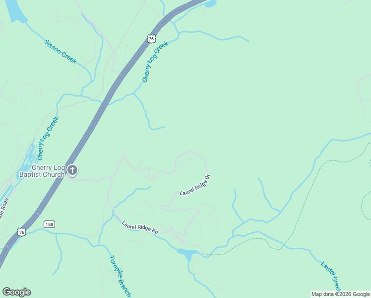 map of restaurants, bars, coffee shops, grocery stores, and more near 79 Laurel Ridge Way in Blue Ridge